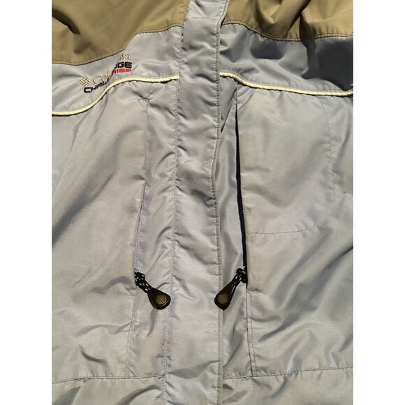 Columbia Challenge Series Jacket Womens Sz Large Blue & Gray w/ Inner Fleece Y2K - Picture 16 of 16